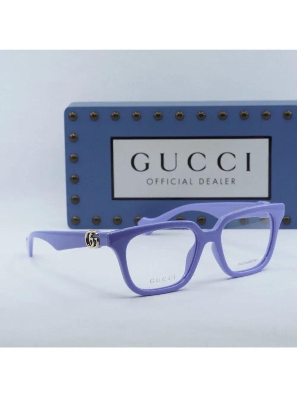 Gucci GG1536O 008 Square Eyeglasses - Lilac 53mm